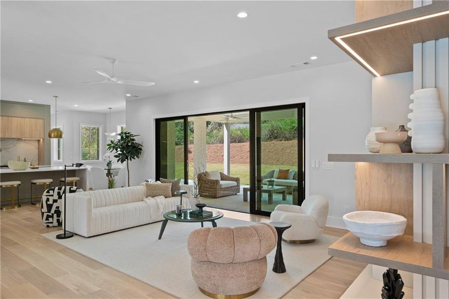 Furnished interior view inside a new home in , Roswell (Image 15).