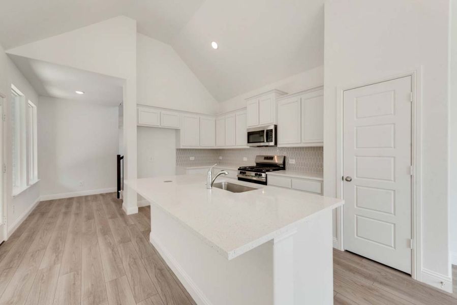 Representative furnished interior of a home built from the Wisteria by Pacesetter Homes in Elevon, Lavon (Image 8).