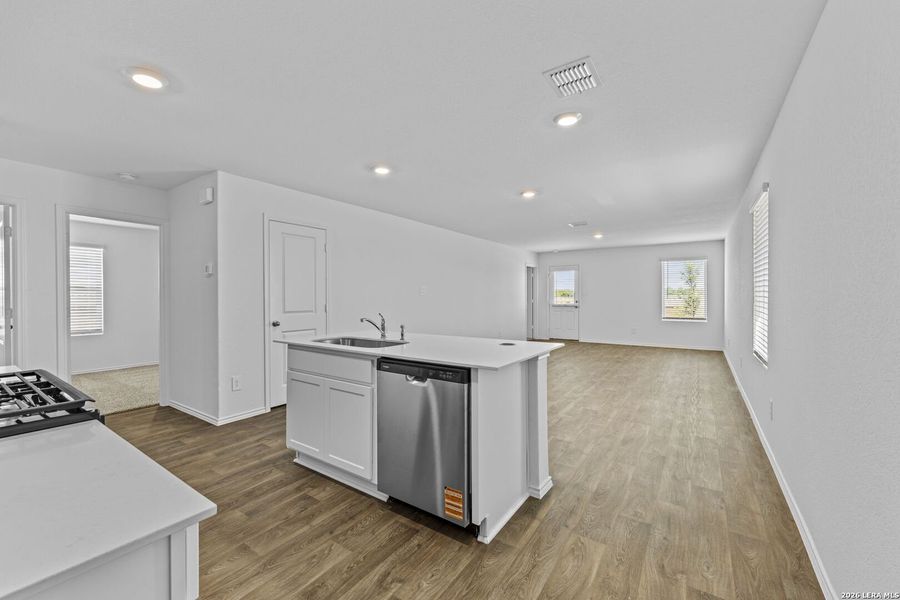 Furnished interior view inside a new home in Preserve at Medina, Von Ormy (Image 6).