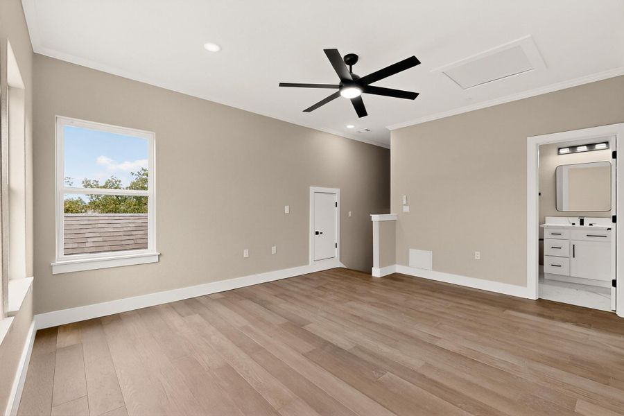 Upstairs living area/game/media room, also has bedroom, closet, full bathroom, attic access, ceiling fan, interior access and exterior access Upstairs living area/game/media room, also has bedroom, closet, full bathroom, attic access, ceiling fan, interior access and exterior access