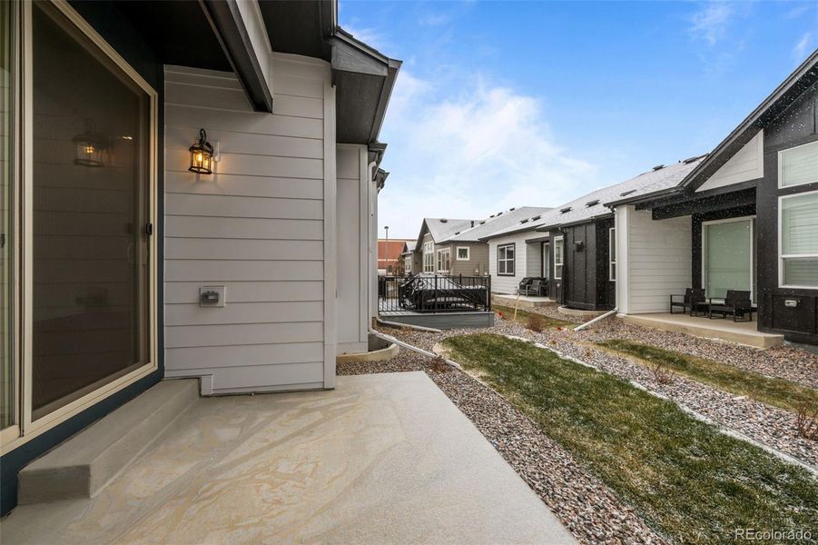 Exterior details and patio area of a home in Deer Creek, Littleton (Image 27).