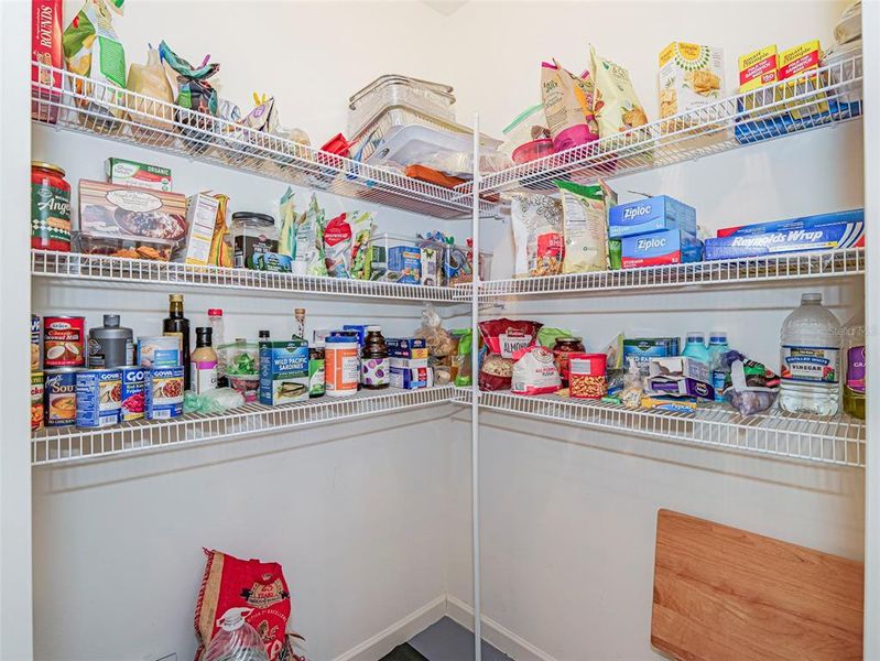 Large custom walk in pantry Large custom walk in pantry