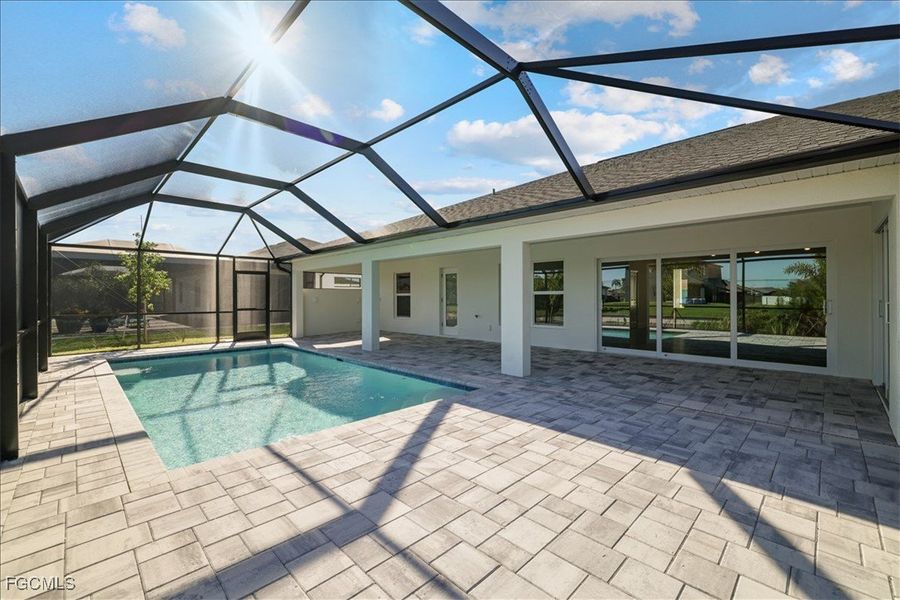 Exterior details and patio area of a home in Cape Coral, Cape Coral (Image 21).