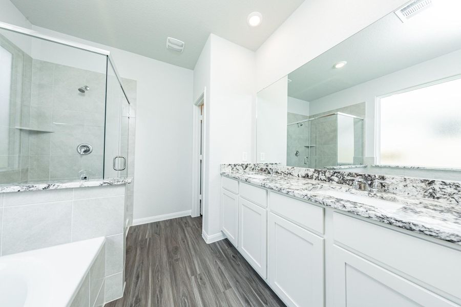 Furnished interior view inside a new home in Bluestem, Brookshire (Image 5). Furnished interior view inside a new home in Bluestem, Brookshire (Image 5).