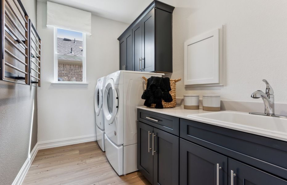 Spacious laundry room