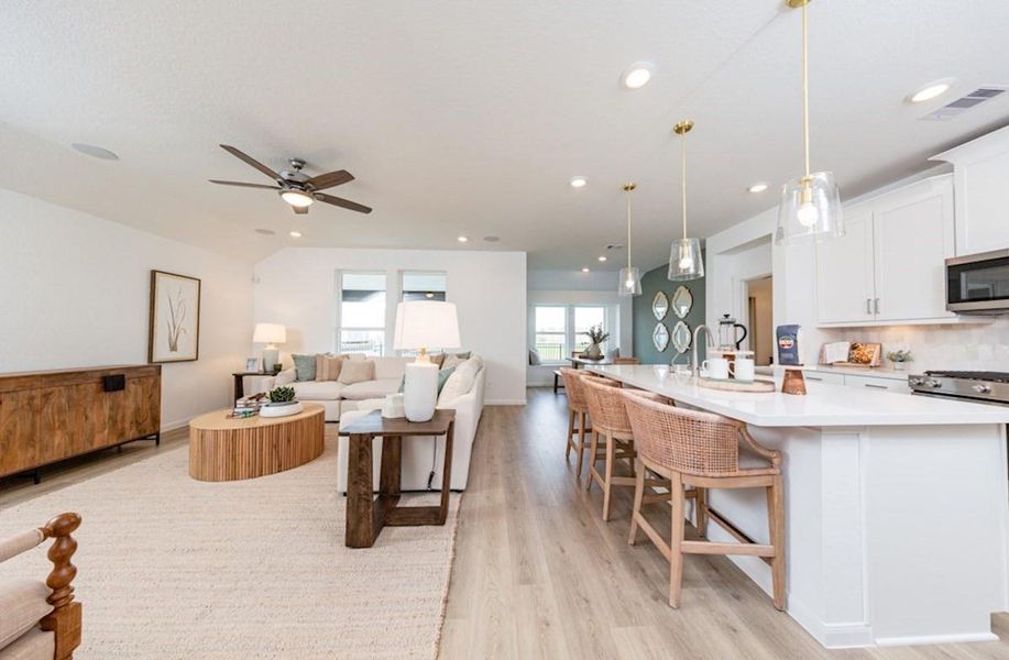 Furnished interior view inside a new home in Laurel Landing: Landmark Collection, Alvin (Image 4).
