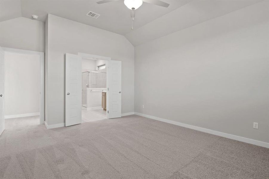 Primary suite in the Willow home plan by Trophy Signature Homes – REPRESENTATIVE PHOTO Primary suite in the Willow home plan by Trophy Signature Homes – REPRESENTATIVE PHOTO