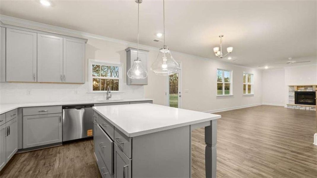 Furnished interior view inside a new home in Heritage Pointe, Senoia (Image 10). Furnished interior view inside a new home in Heritage Pointe, Senoia (Image 10).