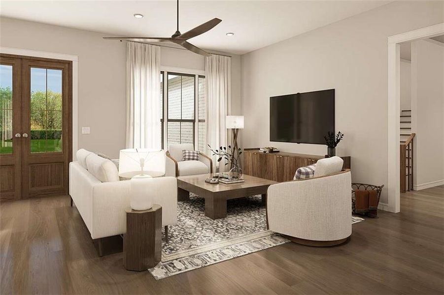 Furnished interior view inside a new home in , Ellijay (Image 14). Furnished interior view inside a new home in , Ellijay (Image 14).