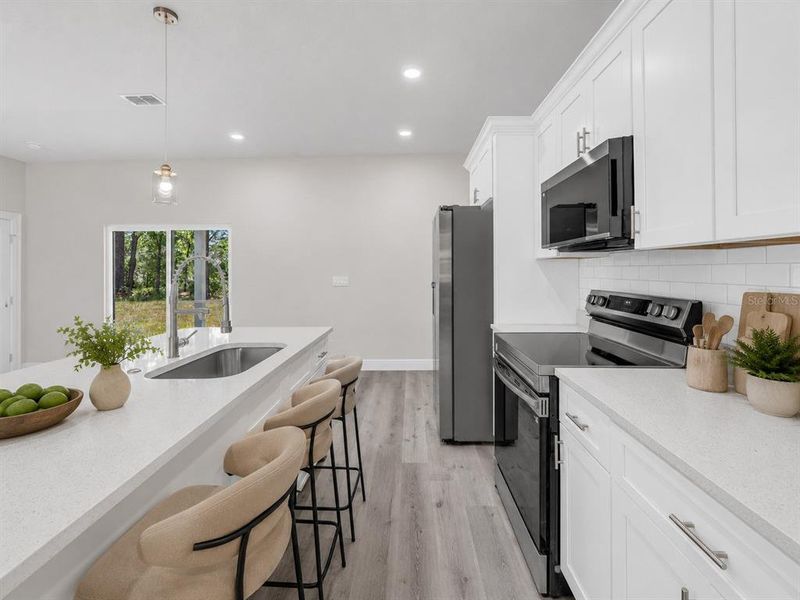 Furnished interior view inside a new home in , Citrus Springs (Image 30).