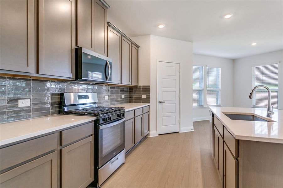 Furnished interior view inside a new home in The Preserve Estates, Justin (Image 8).