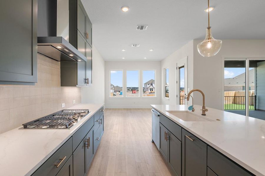Furnished interior view inside a new home in Lariat, Liberty Hill (Image 6).