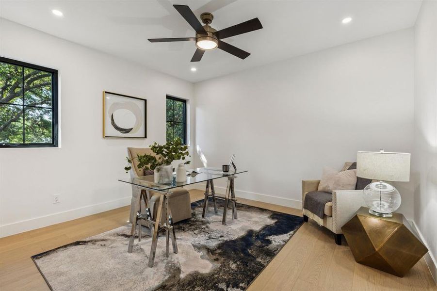 Furnished interior view inside a new home in , Dallas (Image 15).