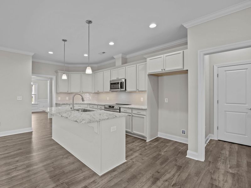 Furnished interior view inside a new home in The Villas at Langston Farms, Winterville (Image 9).