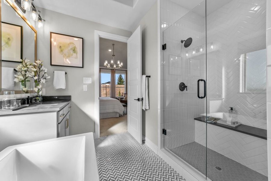 Representative furnished interior of a home built from the Harrington by Landon Homes in Lexington Frisco, Frisco (Image 7).