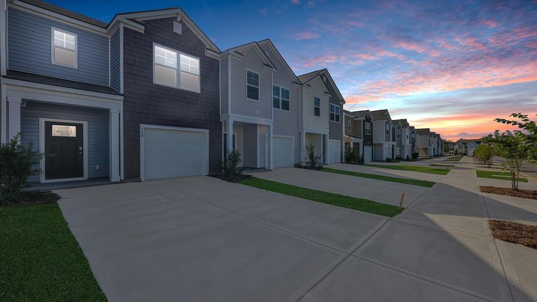 Exterior details and patio area of a home in Carolina Groves Townhomes, Moncks Corner (Image 21).
