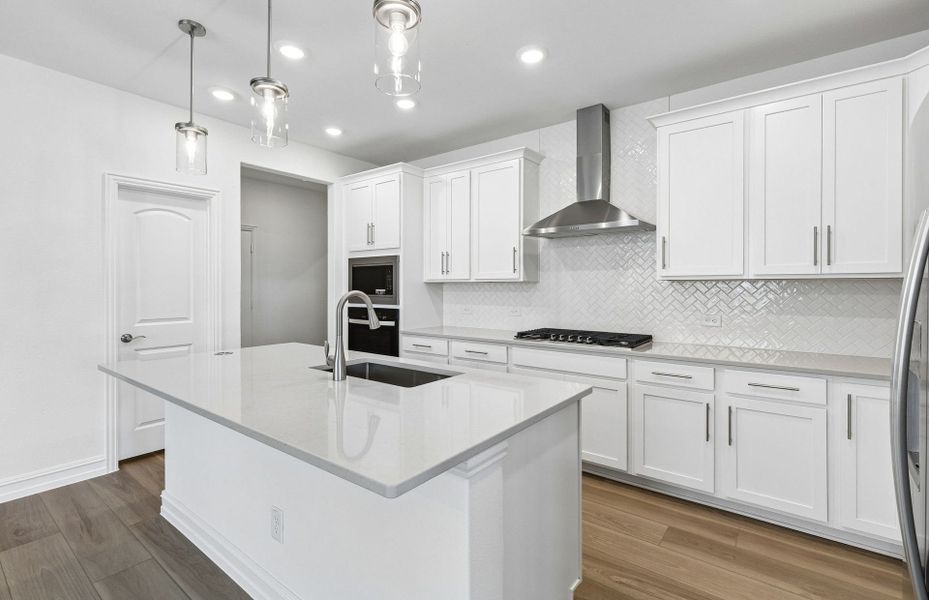 Furnished interior view inside a new home in Whitewing Trails, Princeton (Image 9).