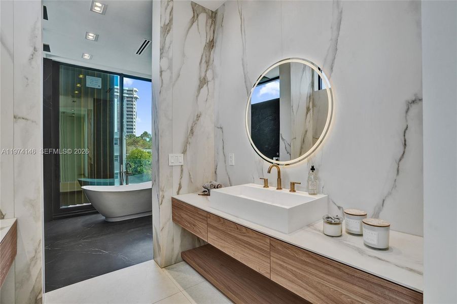 Furnished interior view inside a new home in , Miami Shores (Image 14).