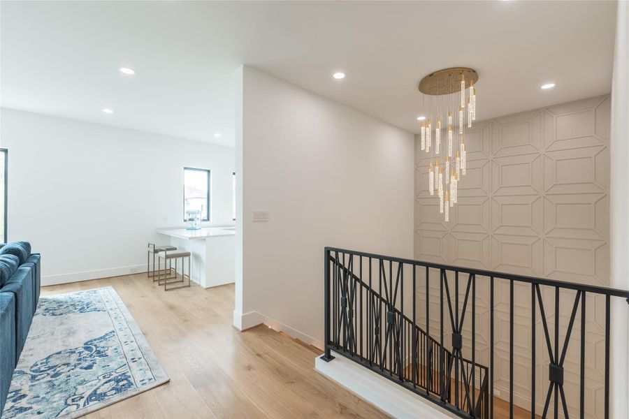 An open second floor with a bright and airy feel