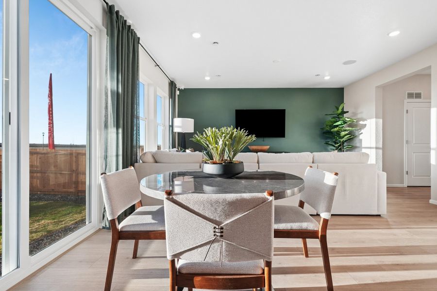 Representative furnished interior of a home built from the Summit by Taylor Morrison in Sugar Creek Alpine, Loveland (Image 9).