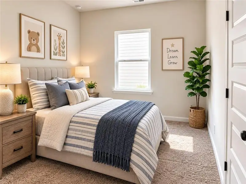 Furnished interior view inside a new home in , Cartersville (Image 11).