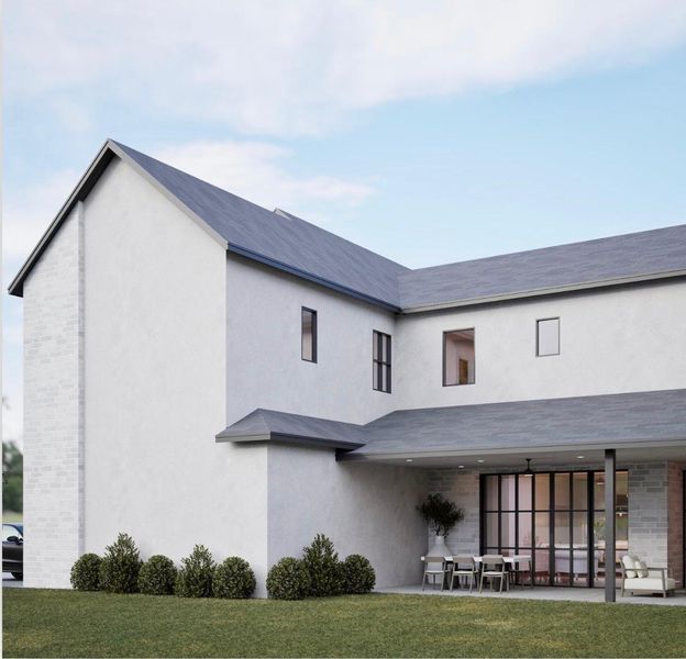 Exterior details and patio area of a home in , Houston (Image 3).