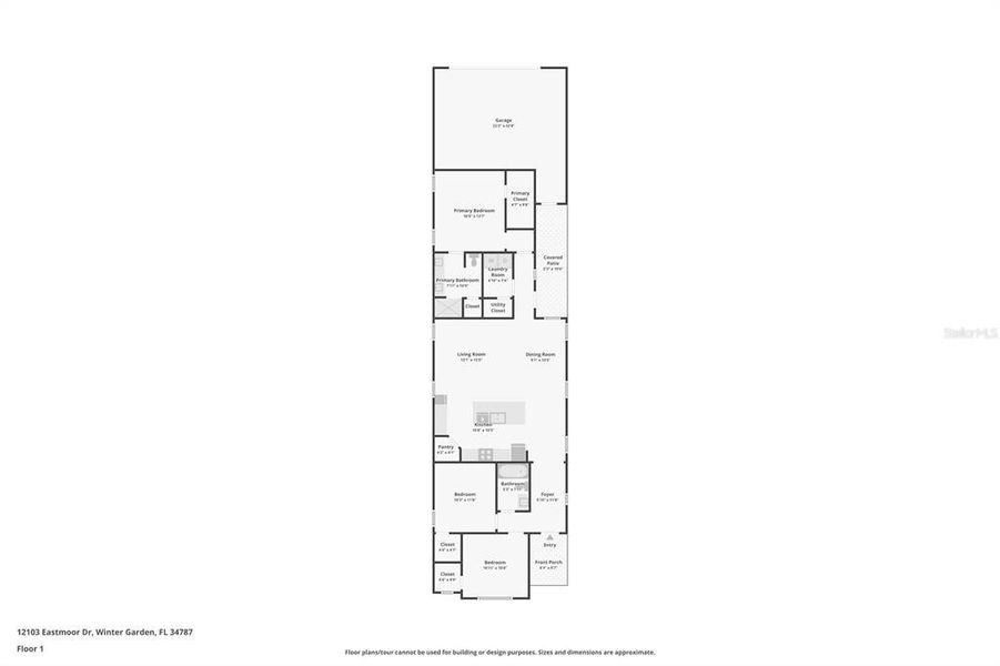 2D floor plan layout of this home in , Winter Garden, FL (Image 5). 2D floor plan layout of this home in , Winter Garden, FL (Image 5).