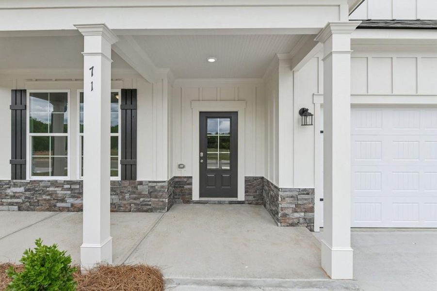 Exterior details and patio area of a home in Sutton’s Landing, Statham (Image 3).
