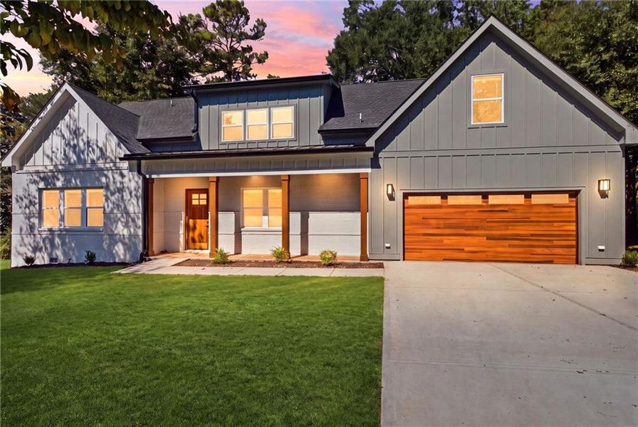 Front exterior of a new home in , Decatur, GA, highlighting curb appeal (Image 29).