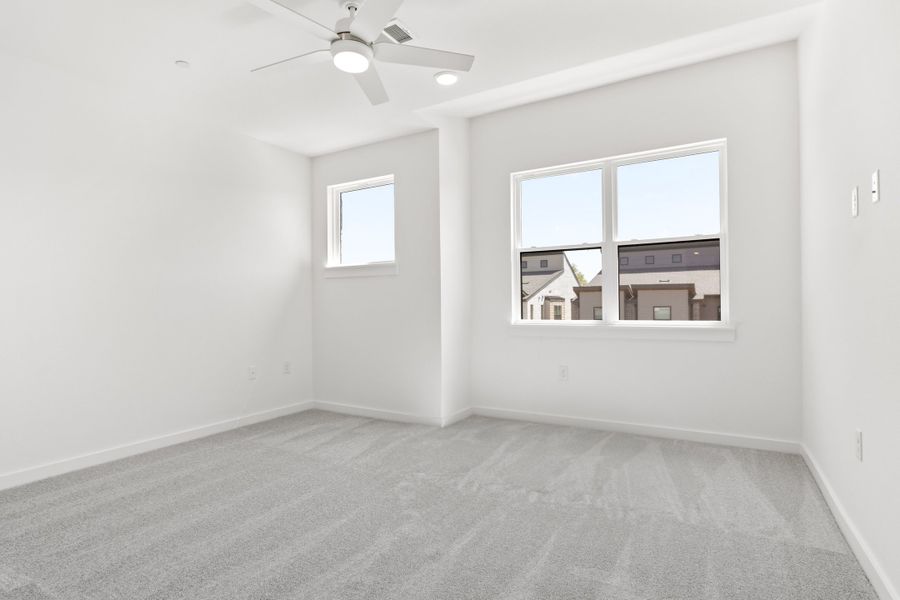 Spacious, unfurnished interior of a new home in Willow Grove Townhomes, Melissa (Image 37).