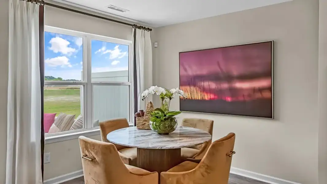 Furnished interior view inside a new home in North Village Townes, Greensboro (Image 8).