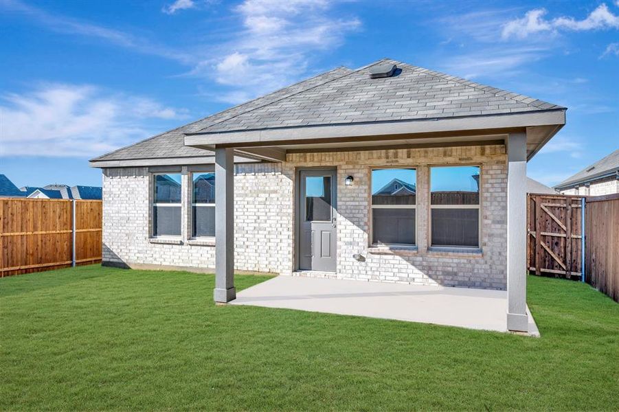 Exterior details and patio area of a home in Meadow Park, Denton (Image 25). Exterior details and patio area of a home in Meadow Park, Denton (Image 25).