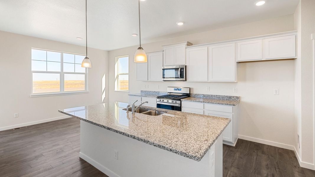 Furnished interior view inside a new home in The Ridge at Lorson Ranch, Colorado Springs (Image 7).