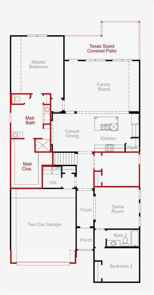 2D floor plan layout of this home in , Celina, TX (Image 6).