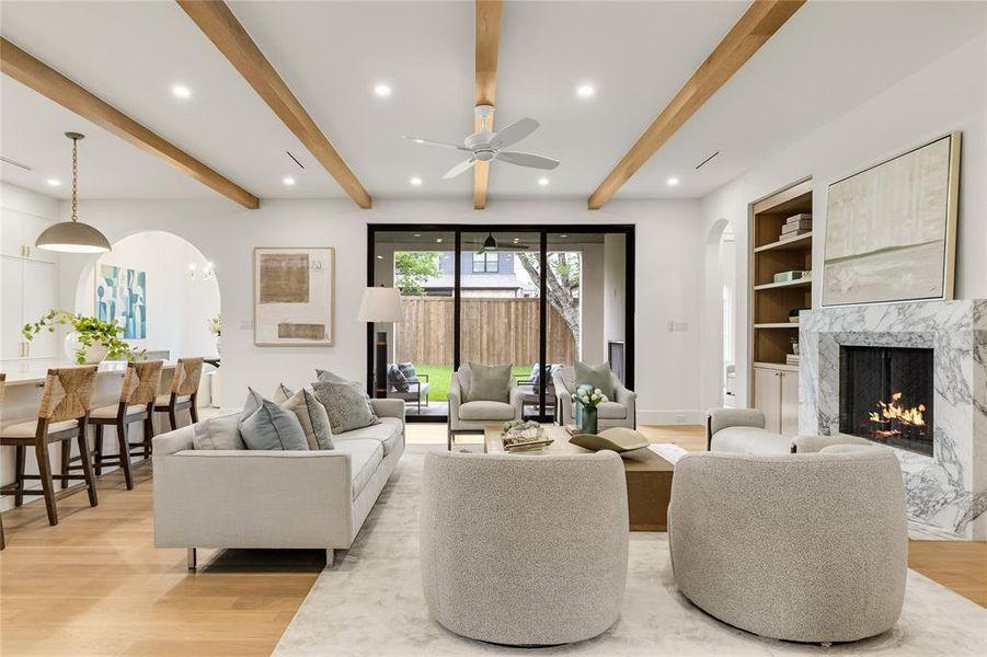 Furnished interior view inside a new home in , Dallas (Image 30).