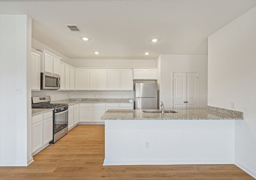 Chef-ready kitchen with granite countertops