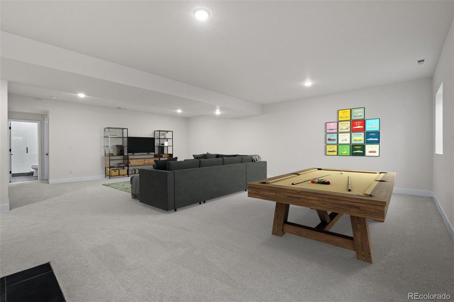 Furnished interior view inside a new home in Wolf Ranch - Enclave Collection, Colorado Springs (Image 18).