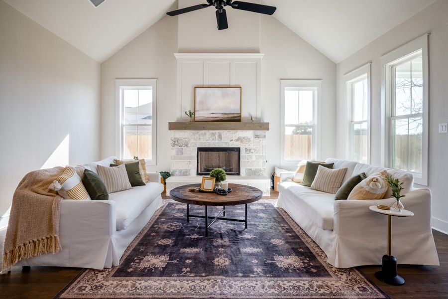 Representative furnished interior of a home built from the The Addison by Reece Homes in Pebble Creek, College Station (Image 18).