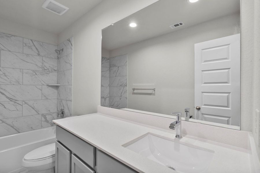 Furnished interior view inside a new home in Cypresswood Landing, Humble (Image 11).