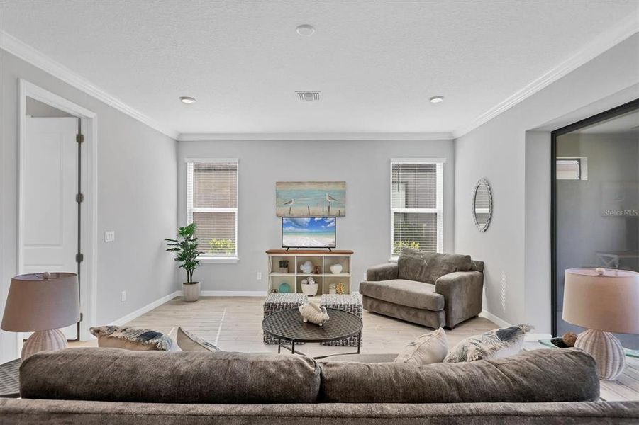 Furnished interior view inside a new home in , Bradenton (Image 13). Furnished interior view inside a new home in , Bradenton (Image 13).