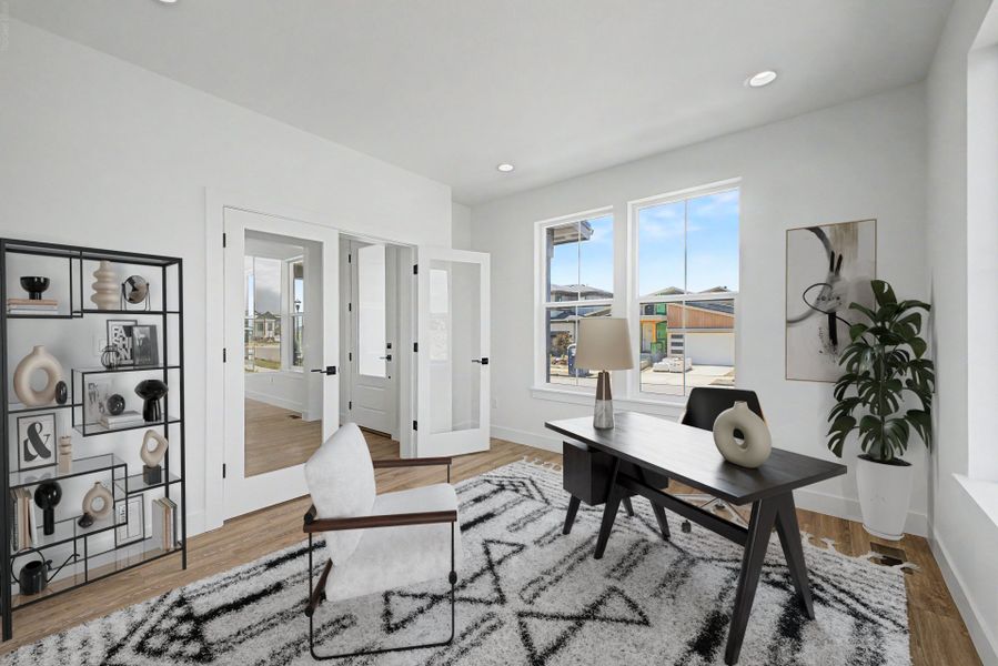 Furnished interior view inside a new home in West Grange, Longmont (Image 8).