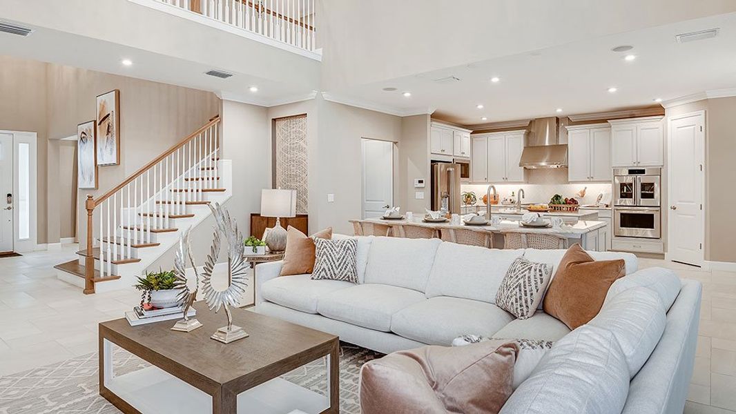 Representative furnished interior of a home built from the Barbuda by Taylor Morrison in Headwaters at Lofton Creek, Yulee (Image 5).