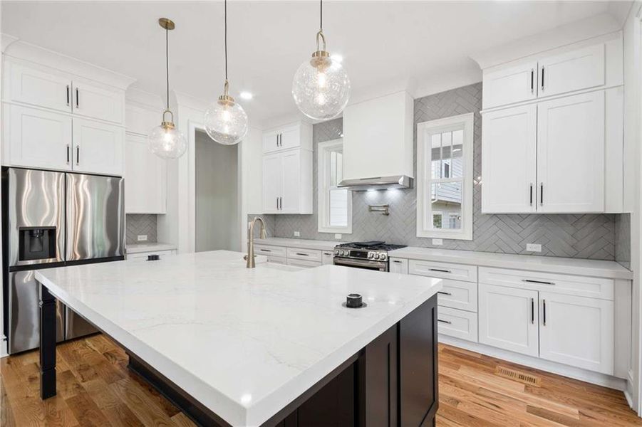 Furnished interior view inside a new home in , Atlanta (Image 13). Furnished interior view inside a new home in , Atlanta (Image 13).