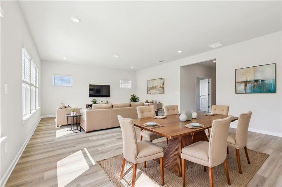 Furnished interior view inside a new home in Preserve at Mountain Creek, Pendergrass (Image 12).