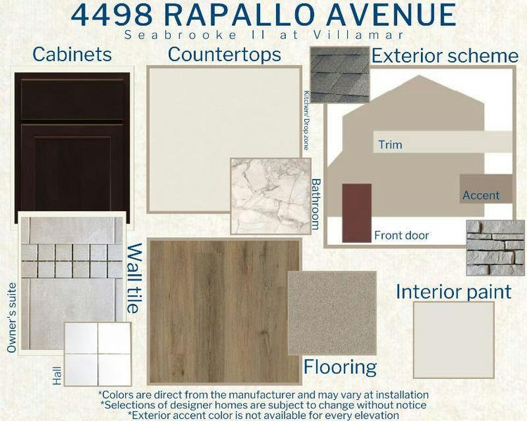 Seabrooke II - Colors For This Home