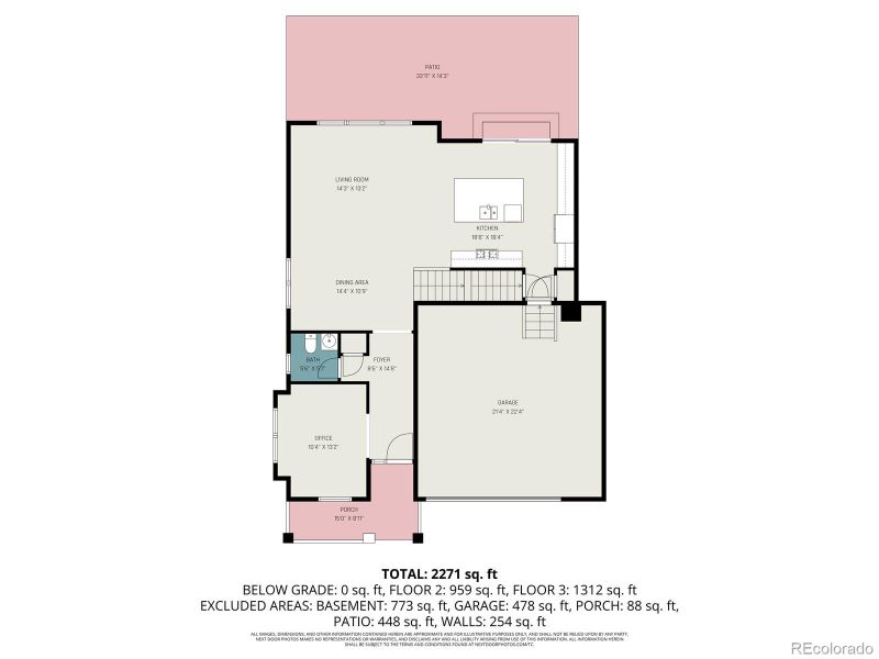 2D floor plan layout of this home in Willow Bend, Thornton, CO (Image 6). 2D floor plan layout of this home in Willow Bend, Thornton, CO (Image 6).