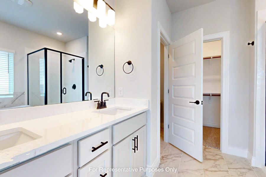 Furnished interior view inside a new home in Cedar Brook, Leander (Image 7). Furnished interior view inside a new home in Cedar Brook, Leander (Image 7).