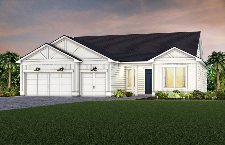 Representative exterior photo of a completed home built from the Stellar by Del Webb in Del Webb Saint Johns, St. Johns, FL (Image 22).