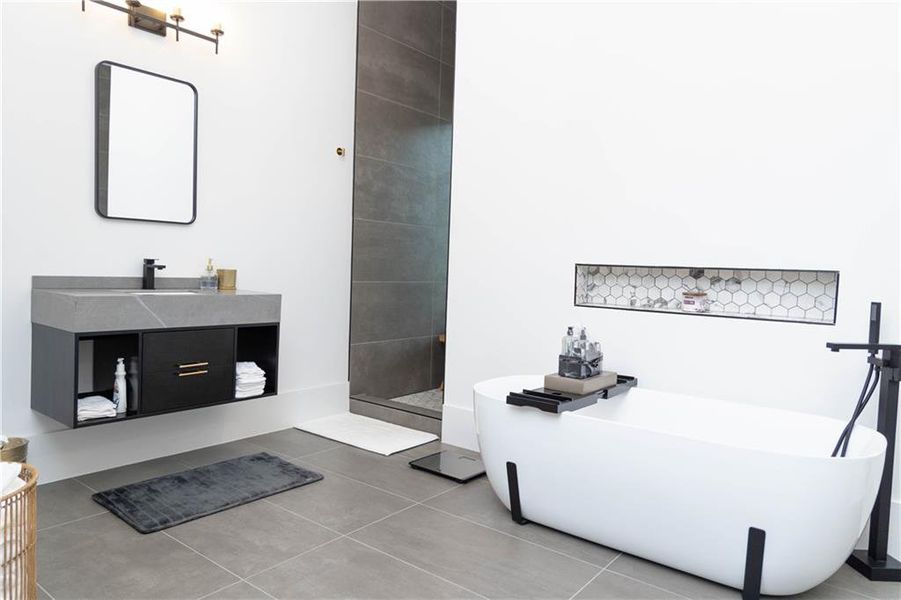 Furnished interior view inside a new home in , Stockbridge (Image 22).