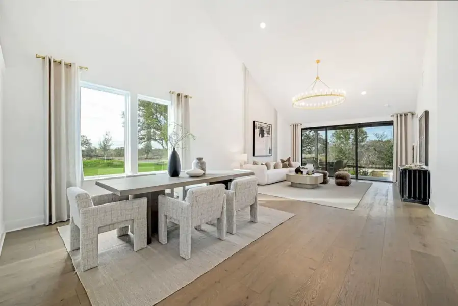 Representative furnished interior of a home built from the Rainier by Pulte Homes in Spring Branch Preserve, Montgomery (Image 9).